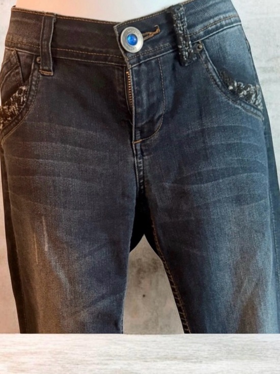Desigual Denim - Desigual Black Straight Leg Jeans Classic Style